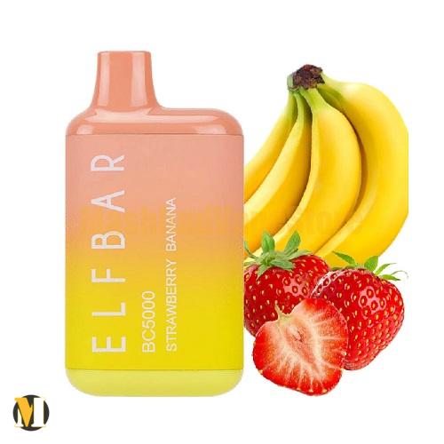 پاد یکبار مصرف توت فرنگی موز الف بار <br><span>ELFBAR Strawberry Banana BC5000</span>