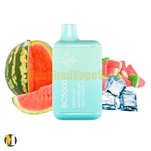 پاد یکبار مصرف هندوانه آبنباتی الف بار <br><span>ELFBAR Watermelon Jolly Ice EB BC5000</span>